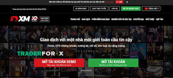 Tất cả thông tin về sàn XM