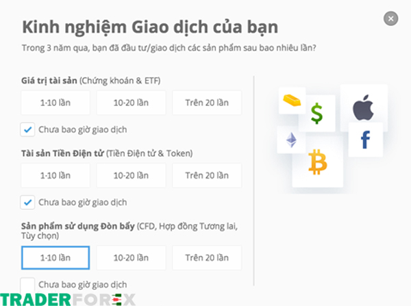 Nhập kinh nghiệm Giao dịch của bạn