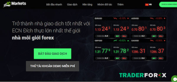 Truy cập vào sàn ICMarkets