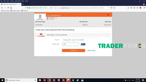 Nạp tiền bằng Internet Banking