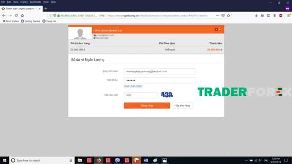 Nạp tiền bằng ngân lượng
