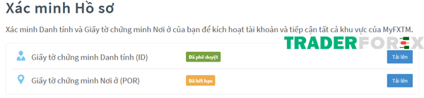 Xác minh danh tính và xác minh nơi ở