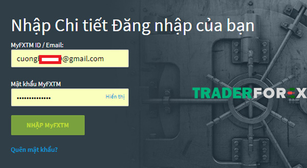 Nhập đúng Email và mật khẩu của bạn