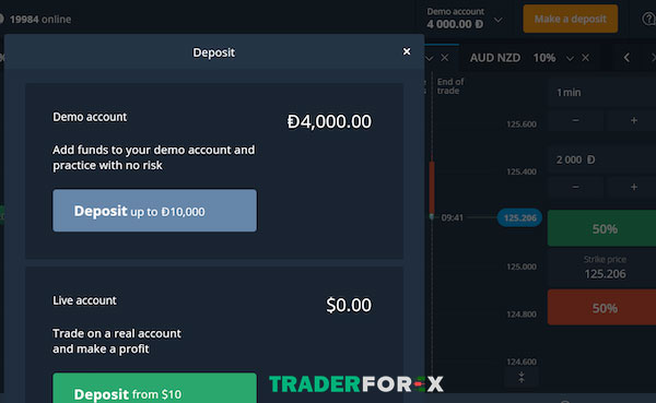 Các mở tài khoản Demo tại sàn Olymp Trade