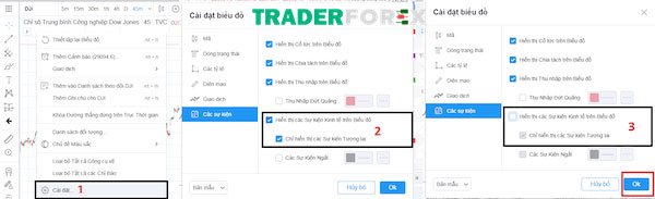 Cách tắt thông tin sự kiện
