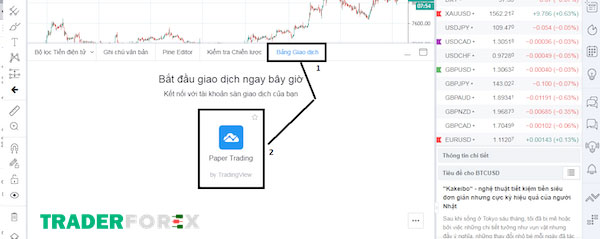 Chọn Bảng giao dịch