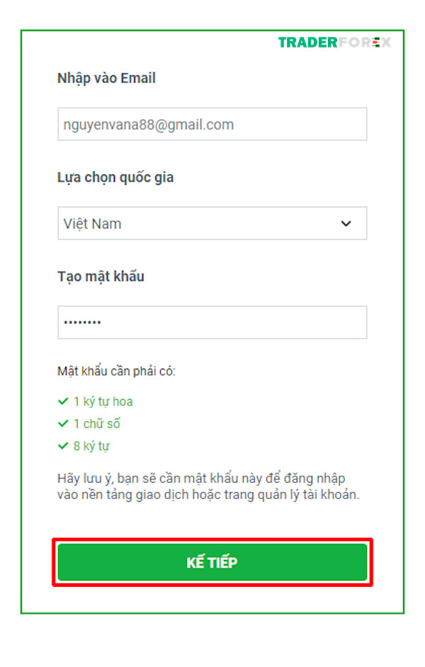 Tạo mật khẩu