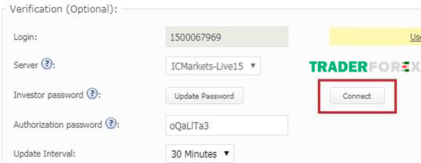 Chọn Connect để hoàn tất quá trình xác thực