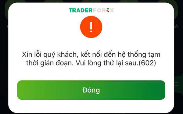 Lỗi từ từ sàn Exness
