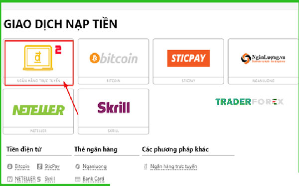Không rút được tiền do khác phương thức thanh toán