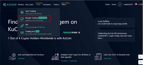 Giao dịch đòn bẩy tại Kucoin 
