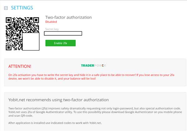 Quét mã QR sàn Yobit 