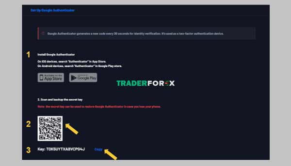 Lưu mã Key tại DueDEX 