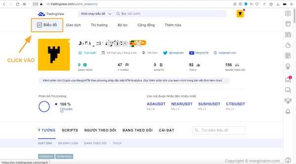 Cài đặt Volume trên Binance