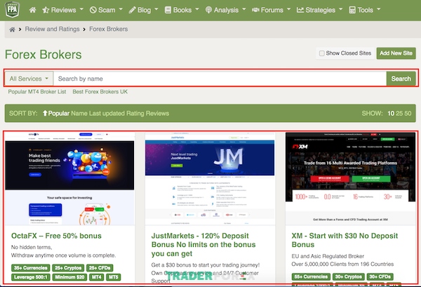 Danh mục Forex Brokers