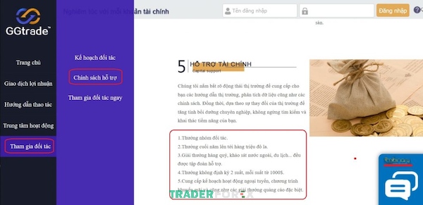 Chính sách của GGtrade đưa ra rất mơ hồ và sơ sài