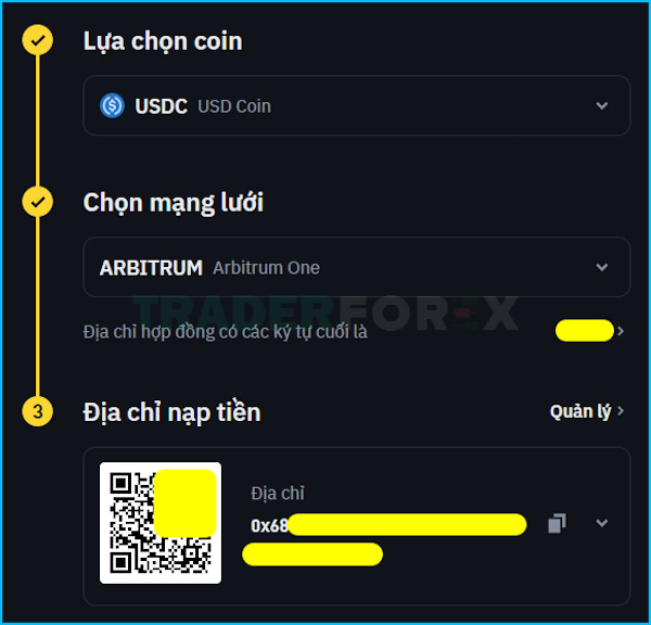 Hình minh hoạ cho địa chỉ nạp tiền