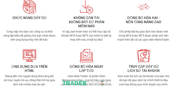 Những lợi ích khi dùng WebTrader