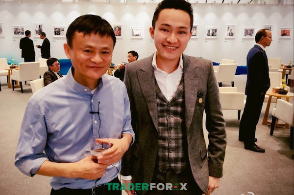 Justin Sun cùng với Jack Ma