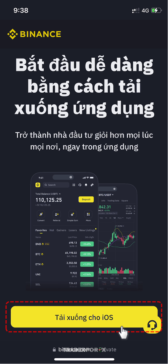 Bấm để tải xuống ứng dụng