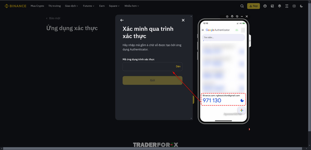 Xác minh qua trình xác thực của ứng dụng