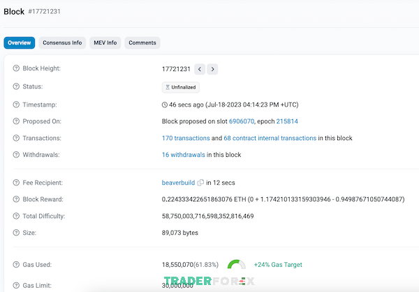 Blockchain Explorer cho phép truy xuất chi tiết block, gồm hash, giao dịch, miner, gas,...