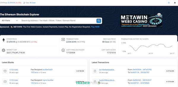 Blockchain Explorer hiển thị tổng quan blockchain, giúp tra cứu ví, giao dịch, smart contract